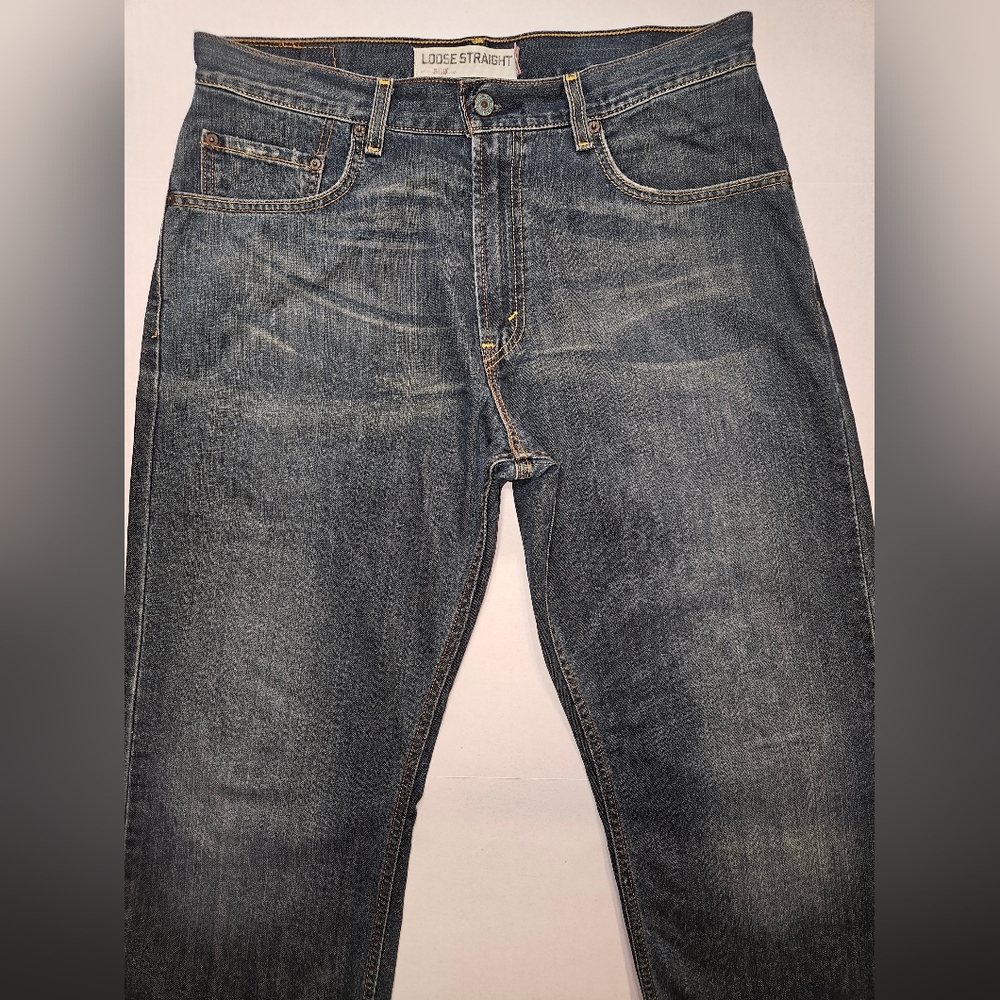 Levi's Blue Straight Denim with Natural Fading